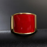 Men's Punk Stainless Steel Vintage Cat Eye Opal Ring