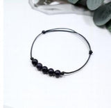 Starry Sky Sandstone Bracelet - Hand-Woven Crystal Thin Hand Rope Anklet