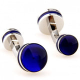 Double Round Enamel Cufflink Epoxy Cuff Link