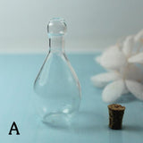 4PCS Cork Glass Bottle Vial with Cork Wish Bottle Tiny Glass Bottles