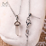 Yammy Mini Crystal Point Pendant Chain Necklace