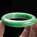 Natural Myanmar Emerald A-Class 54-62mm Green Bracelet