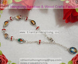 Religious Rhinestone Rosary Bracelet Sliver Chain Bracelet, Special Offer