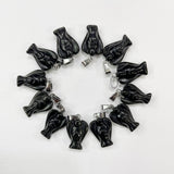 Stone Angel Wing Pendant for Jewelry Making, 12pc