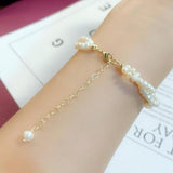 Arrival Favorite Pearl Jewelry 2 rows Baby Small Size Freshwater Pearl Bracelet