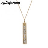 Personalized Name Necklace Silvery Slide Letter Customized Necklace