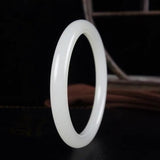 Hetian Jade Bracelet 54-64mm, Princess Jewelry for Mother and Girlfriend