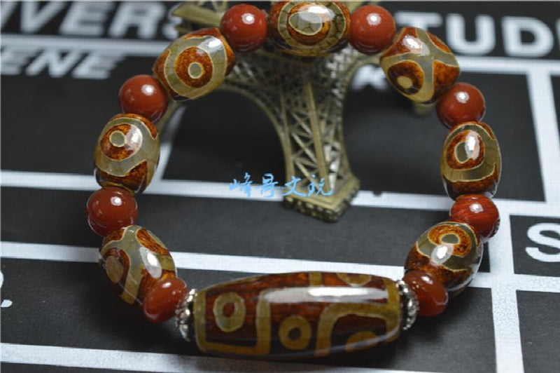 Tibet Natural Nine eyes and Three Eyes Bracelets Tibetan Pear Bracelet jewelry