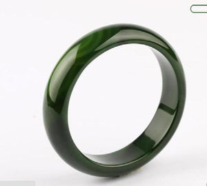 Dark Green Ice Chalcedony Manually Polish Bracelet