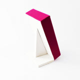Hot Pink Jewelry Trays Ring Display Stand Box 7 Slot Velvet Bracelet Showcase