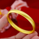 XINJING 24KT Bracelet Bangles for Women - Fine Jewelry Gift