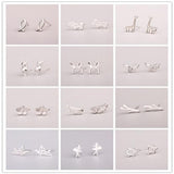 Sweet 925 Sterling Silver Needle Hypoallergenic Earrings for Women