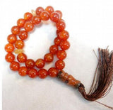 Natural Stone Quartz Crystal Turquoises Tiger Eye 33 Muslim Prayer Beads