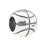 925 Sterling Silver Baseball Charm Bead for Bracelet