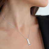 Projection Bar Necklace Personality Photo Pendant
