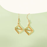Custom Name Earrings in Stainless Steel