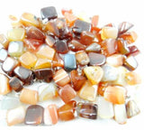 Quartz Crystal Opal Agates Tumble Pendants for DIY Jewelry Making - 50Pc