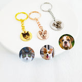 Pet Memorial Keychain - Personalized Pet Photo Keychain
