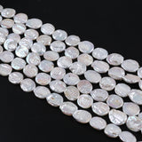 12*15mm B Coin Freshwater Pearl Loose Pearl Strand Promotion Beads