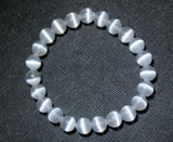 8mm Selenite Beads Bracelet Gemstone Reiki Healing
