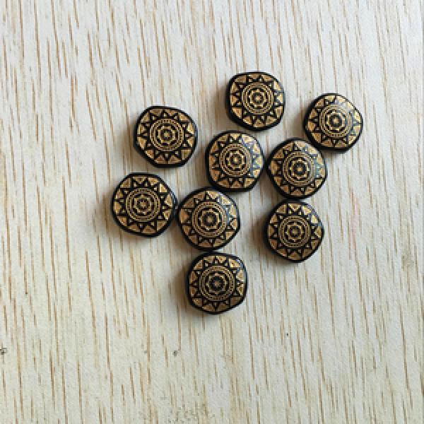 400pcs 18mm Acrylic Antique Wafer Beads for Jewelry DIY