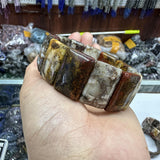 Mexican Crazy Lace Agate Gemstone Beads Bracelet