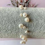 Baroque Freshwater Pearl Bracelet 3 Rows Boho Fine Jewelry