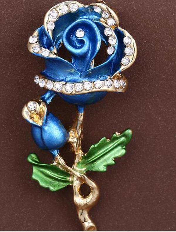 Rose Flower Brooch Pin for Women/Men Scarf Wedding Gift