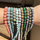 Green Malachite Round Loose Beads For DIY Bracelet Making Strand