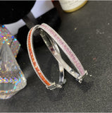 Rainbow Micro-Set Zircon Bracelet 18K Gold-Plated