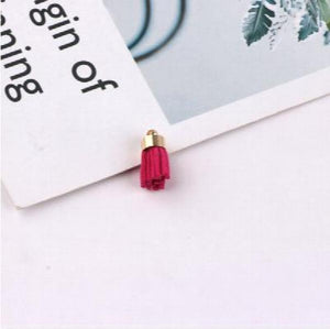 50pcs Alloy Caps Tassel DIY Jewelry Earring/Bags/Key Pendants