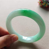 Zheru Jewelry Burmese Jade Two-Color Bracelet - Gift for Mom or Partner