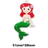 10pcs Silver Enamel Miss Mermaid Tail Pendant for DIY Necklace