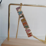 Lateefah Dripping Oil Colorful Necklace Personalized Gift