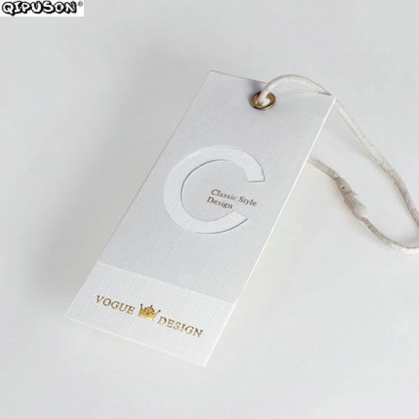 PK017 Shape Tag Hang Tag Printing Foil Hang Tag Kids Labels Clothes