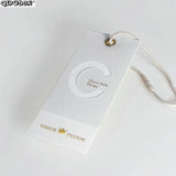 PK017 Shape Tag Hang Tag Printing Foil Hang Tag Kids Labels Clothes