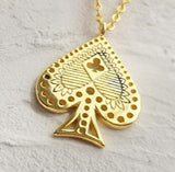 925 Silver Poker Red Peach Pendant Necklace Fine Jewelry