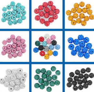 10mm 300 pcs/lot Mixed Crystal Bead Bracelet Spacer i343 Jewerly bead