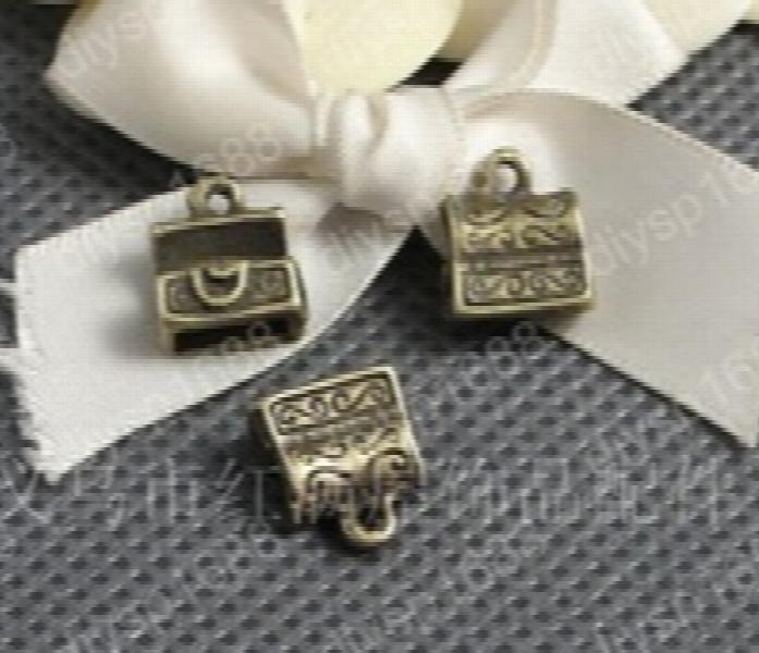100pcs Antique Bronze Plated Small Boxes Charms Pendants