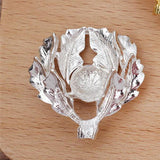 10 PCS 32*34mm Flowers Leaf Metal Alloy Accessories for Jewelry Making