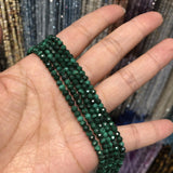Fengbaowu Malachite Heishi Faceted Loose Bead for Jewelry Making