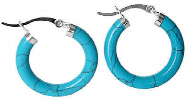 925 Silver Turquoise Ring Earring Set