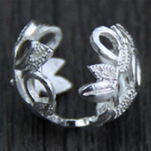 925 Silver Flower Beads Cap Spacer DIY Jewelry Making Findings