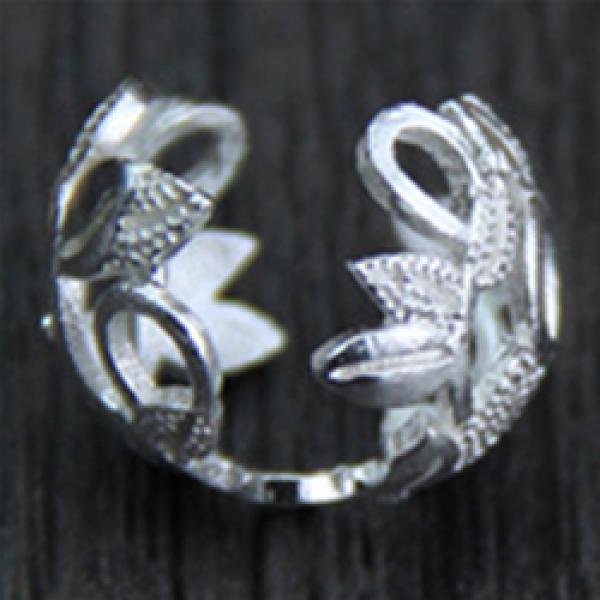 925 Silver Flower Beads Cap Spacer DIY Jewelry Making Findings