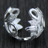 925 Silver Flower Beads Cap Spacer DIY Jewelry Making Findings
