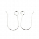 DIY 925 Silver Polish Hook Coil Earrings Pure Silver 925