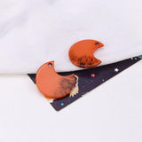 60pcs Colorful Resin Plastic Moon DIY Jewelry Charms Necklace Pendant