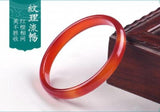 Koraba Red Agate Ice Jade Bangle Bracelet