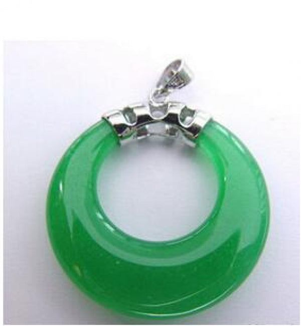 Charming Natural Jade green Pendant Necklace