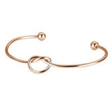 10pcs Stainless Steel Adjustable Knot Bracelet Basic Bangle
